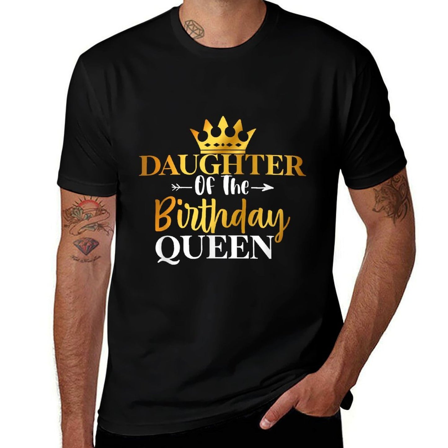 Daughter Of The Birthday Queen Funny Matching Birthday Party  Soft T-Shirt