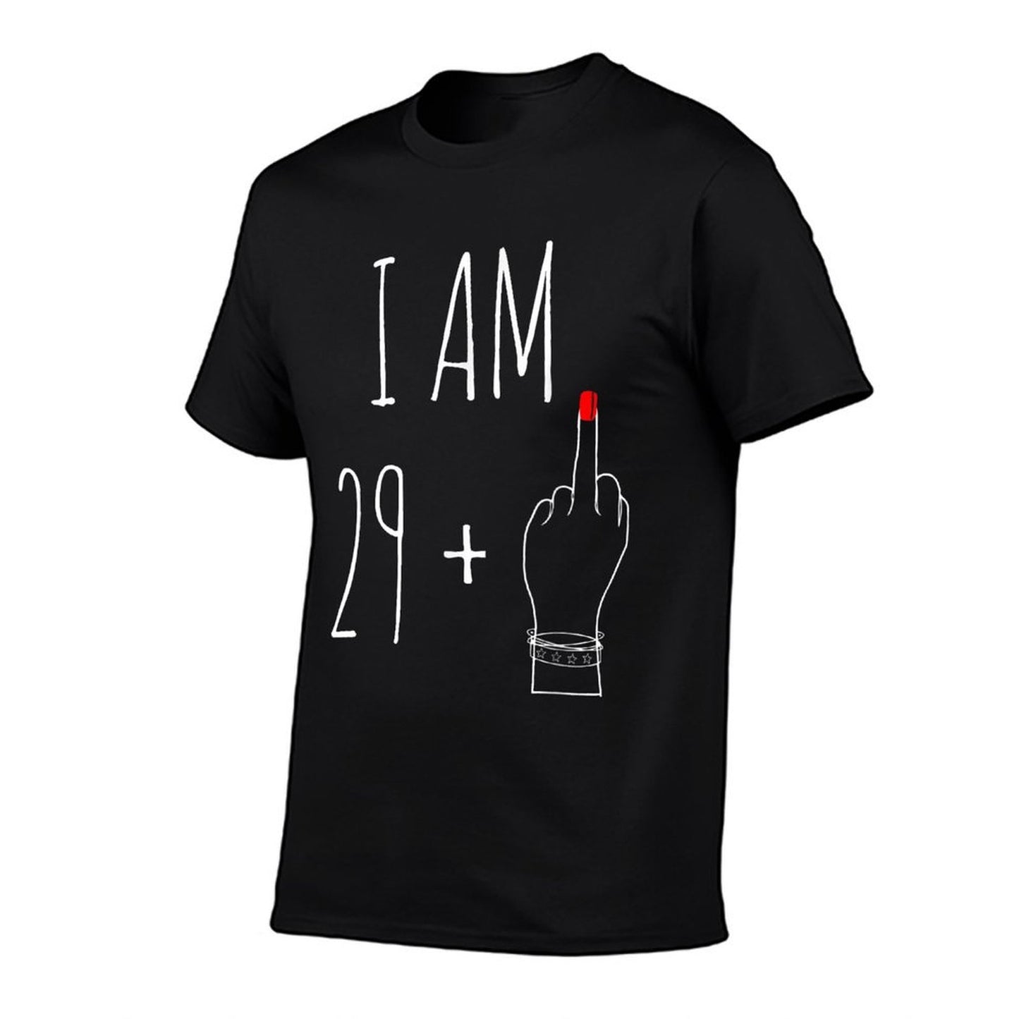 I Am 29 Plus 1 Middle Finger For A 30th Birthday For Women  Oversized Silhouette T-Shirt