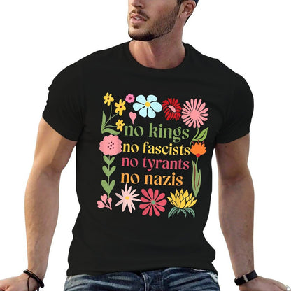No Kings in America No Fascists We The People Political  Stretchy T-Shirt