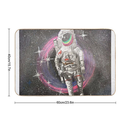 Flying Down The Black Hole  Eco-Friendly Bath Mat
