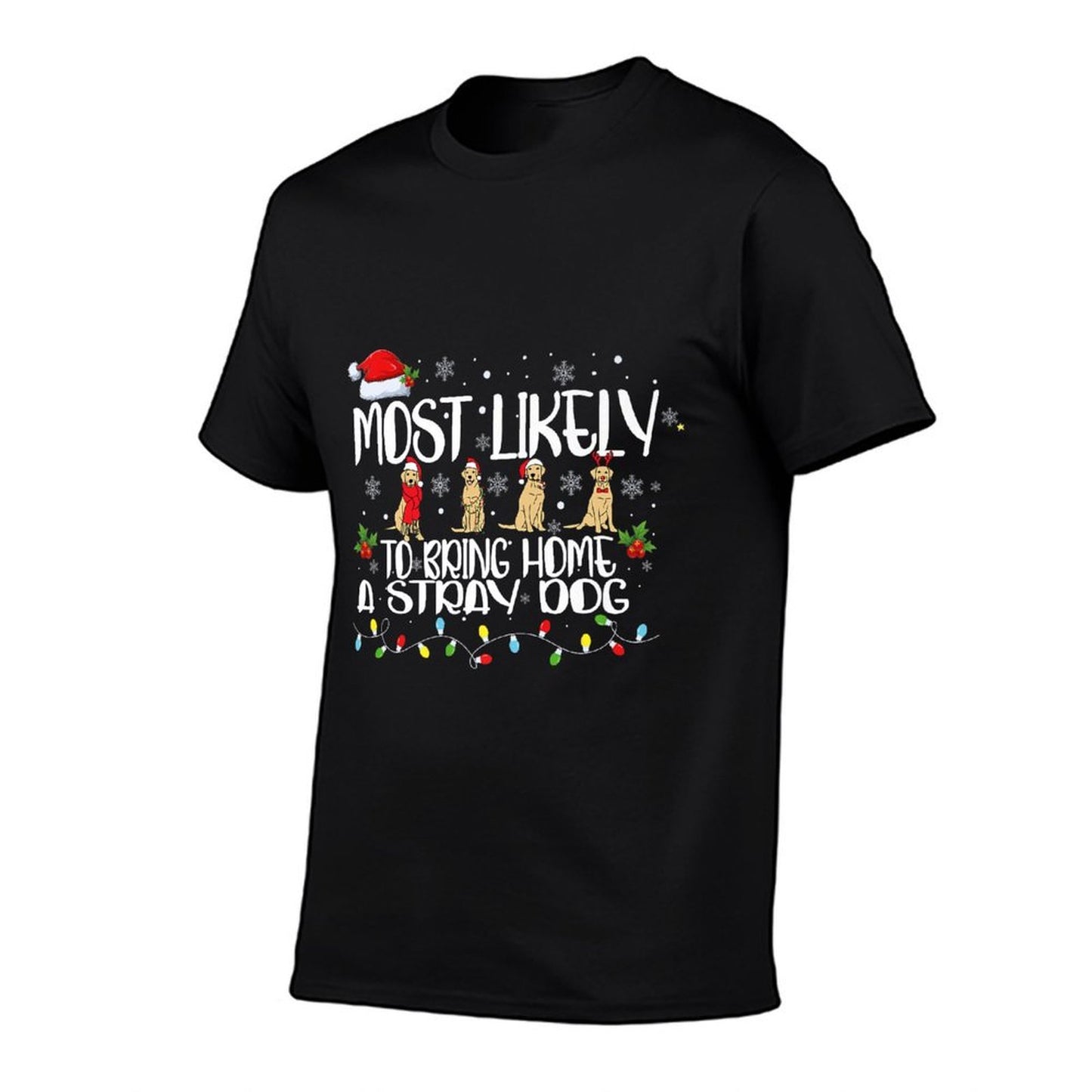 Most Likely To Bring Home A Stray Dog Matching Christmas Premium  Odor-resistant T-Shirt