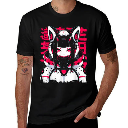 Anime Manga Cyberpunk Aesthetic Techwear Harajuku Waifu  Quick-drying T-Shirt