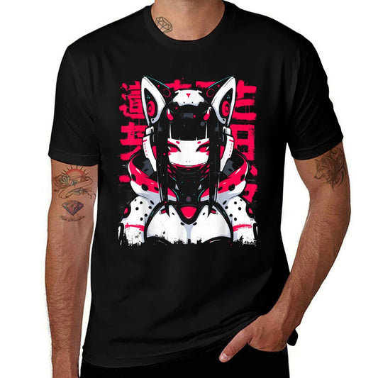 Anime Manga Cyberpunk Aesthetic Techwear Harajuku Waifu  Quick-drying T-Shirt