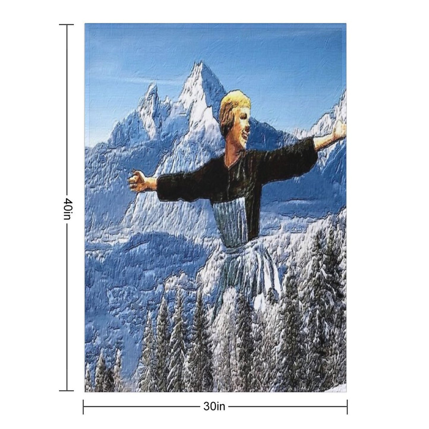 Alive Hills- Oil And Impressionism Art Compact Throw Blanket