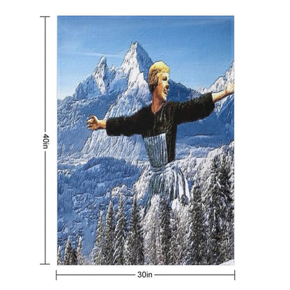 Alive Hills- Oil And Impressionism Art Compact Throw Blanket