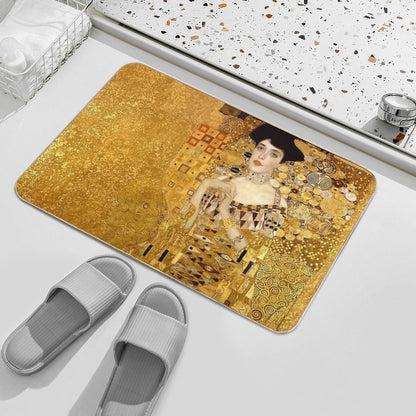 Woman in Gold Portrait by Gustav Klimt Durable Bath Mat