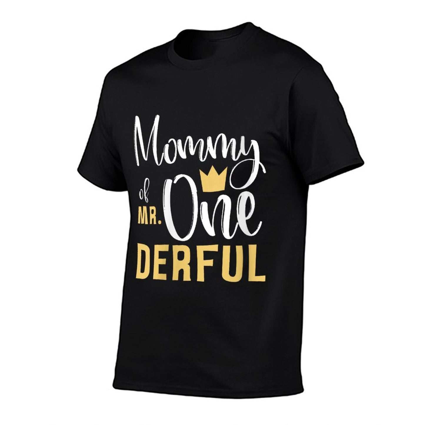 Womens Mommy of Mr Onederful 1st Birthday First One-Derful Matching Comfortable T-Shirt