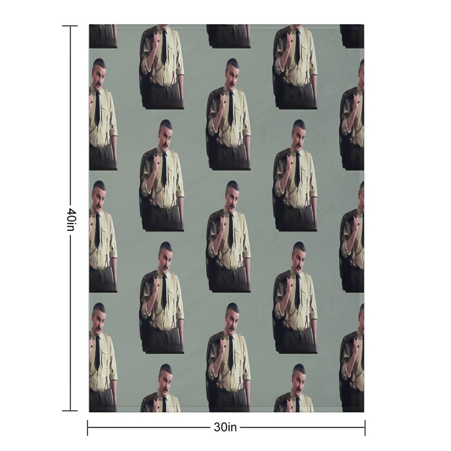 BBC Ghosts The Captain Durable Throw Blanket