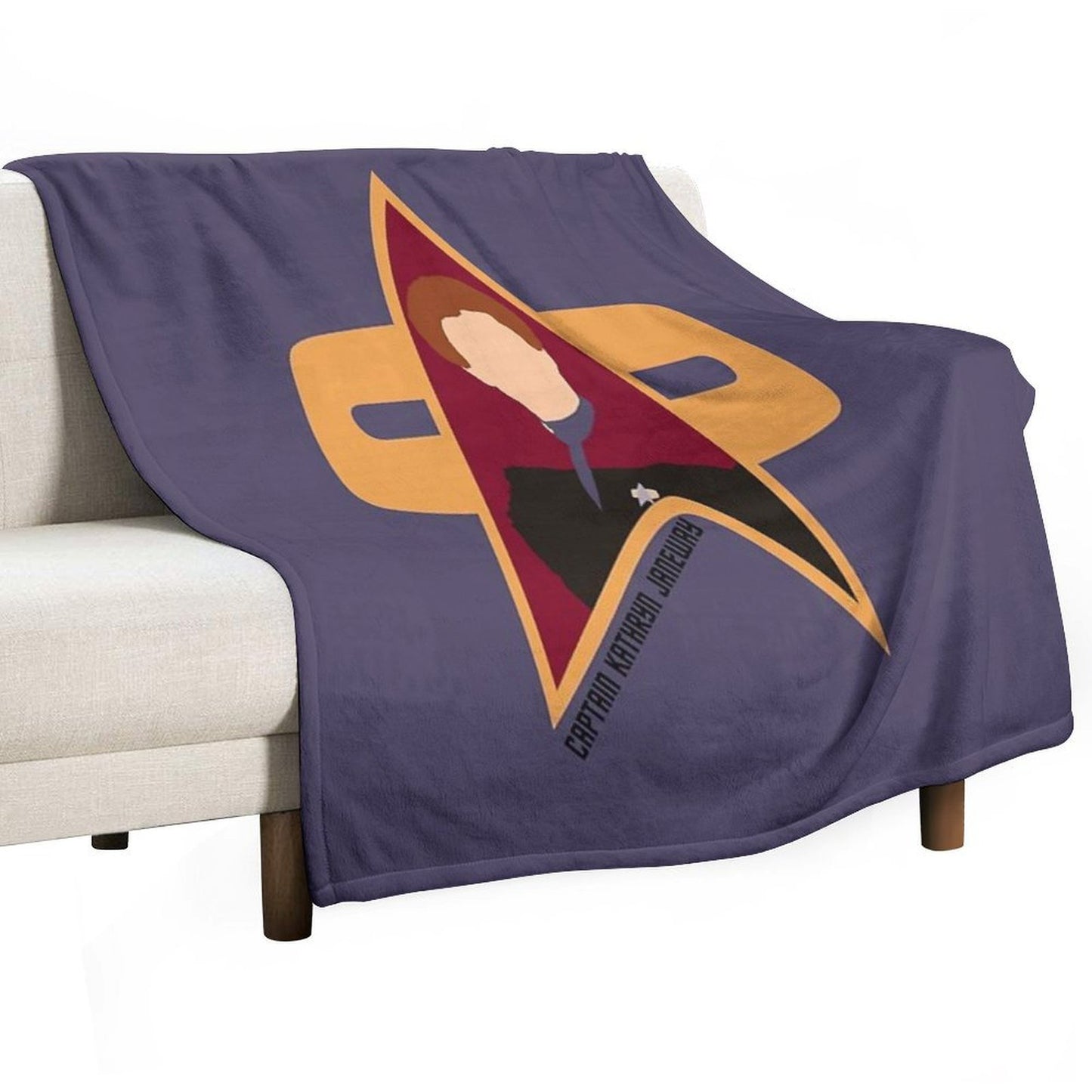 Captain Kathryn Janeway - Star Trek, Voyager Comfort Throw Blanket