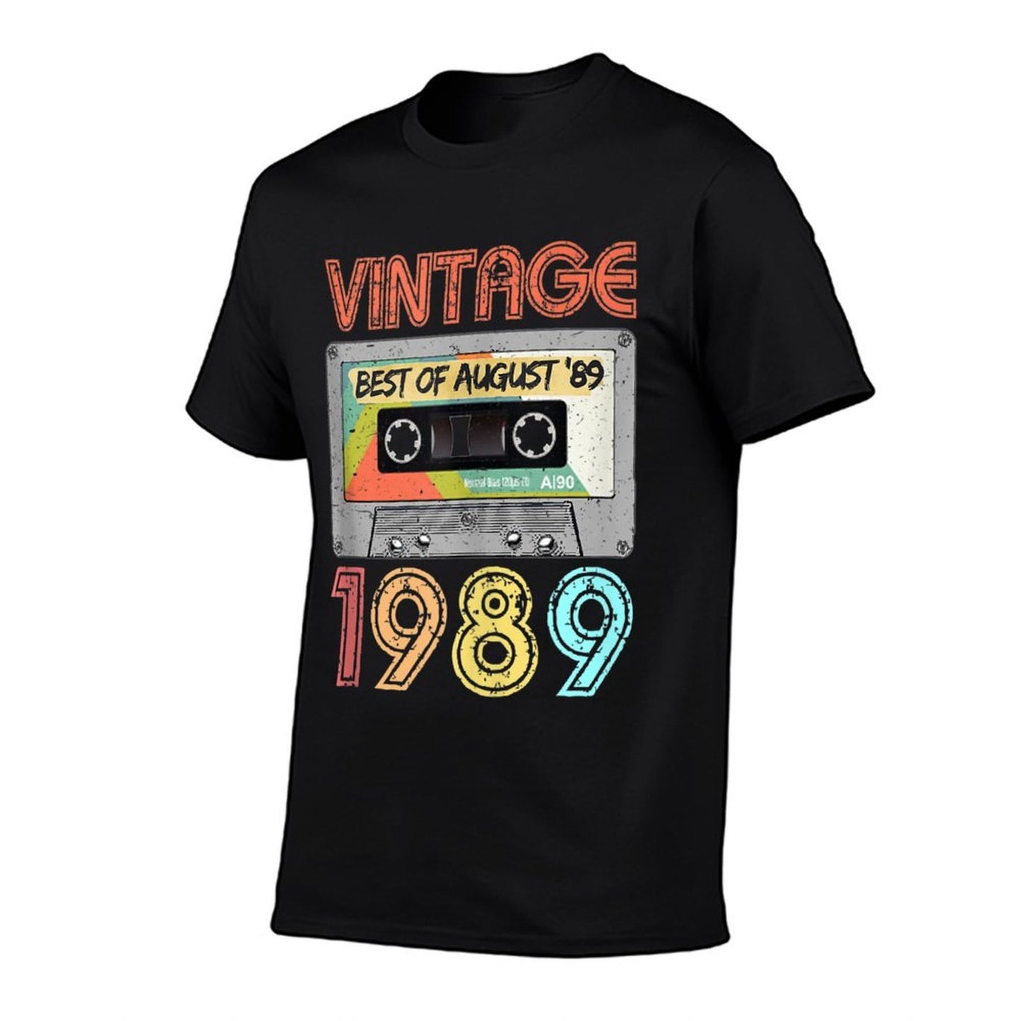 August 1989 30th Birthday  Mens Womens Vintage 1989  Relaxed-fit T-Shirt