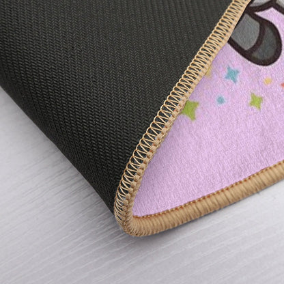 Rainbow Robot Unicorn  Easy Maintenance Bath Mat