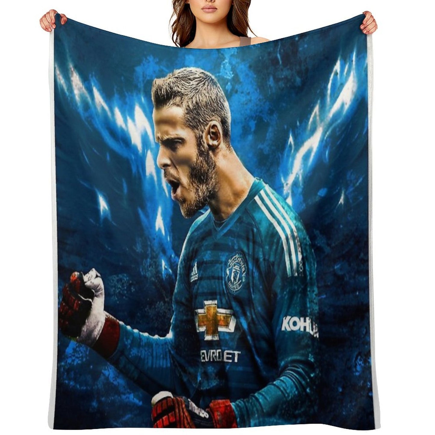 David De Gea Wrinkle-free Throw Blanket