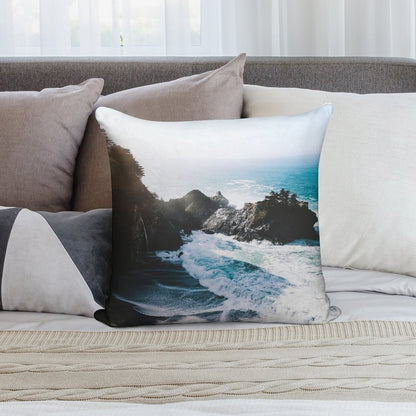On The Edge Soft Luxury Feel Throw Pillow