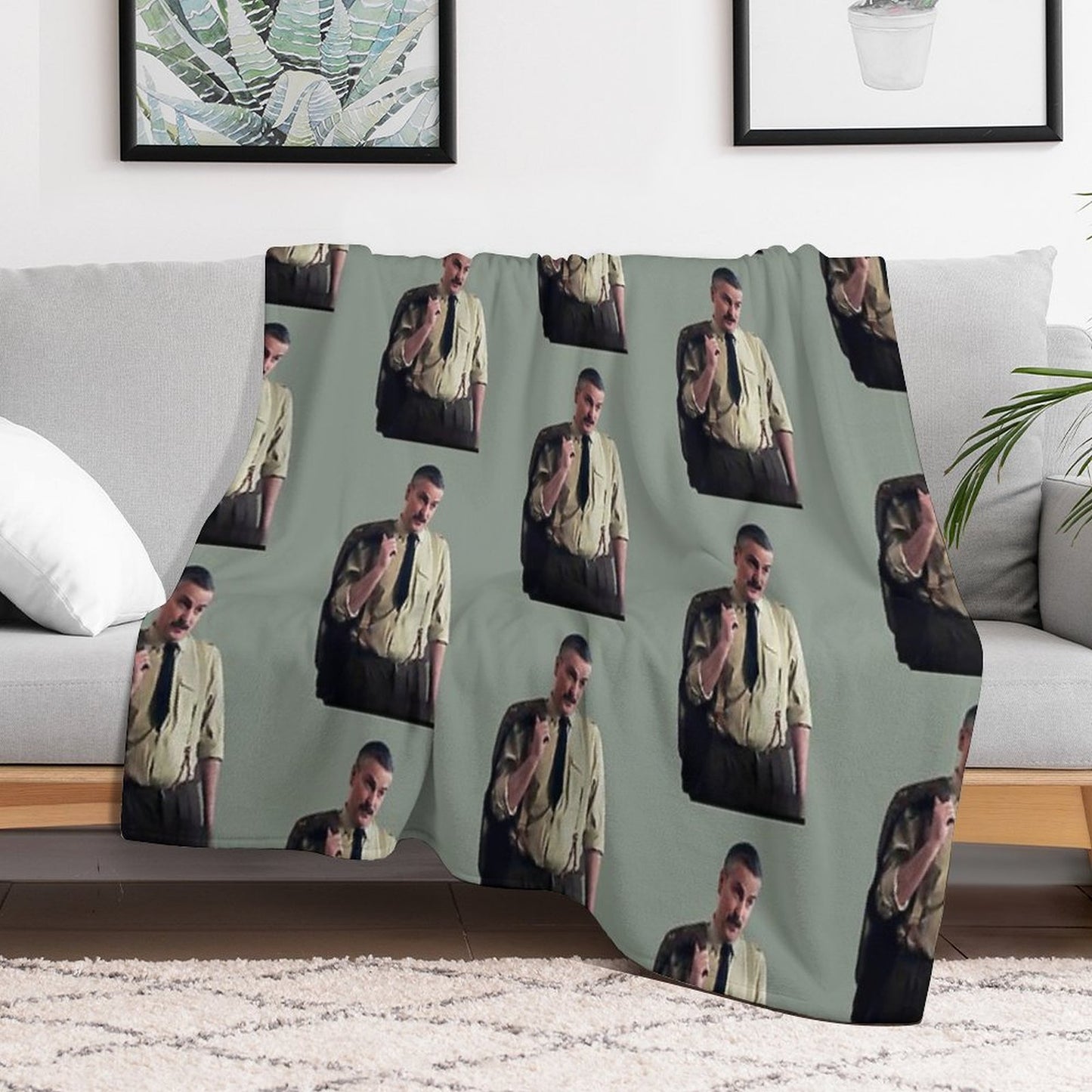 BBC Ghosts The Captain Durable Throw Blanket