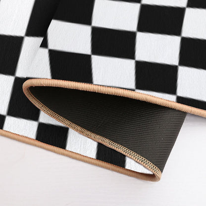 Check VIII - Black Twist  Toxin-Free Bath Mat