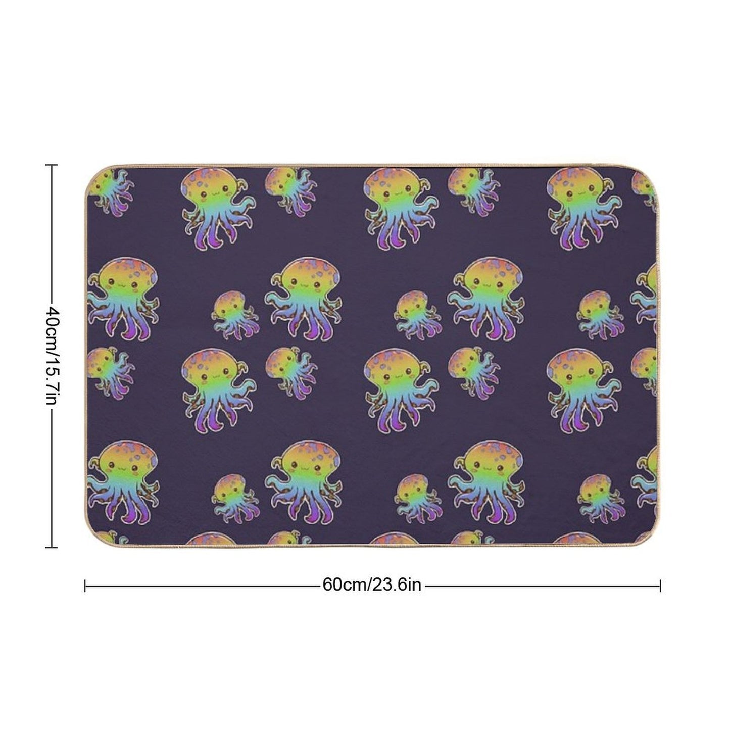 Cute Octopuses  Fade-Resistant Bath Mat
