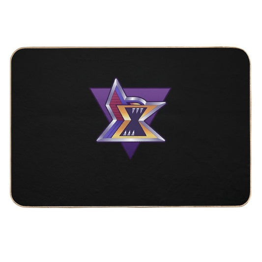 Maverick Logo Reworked  Fade-Resistant Bath Mat