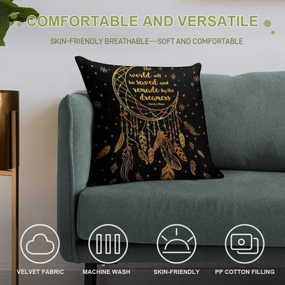 Saved And Remade - Gold Soft Skin-Friendly Throw Pillow
