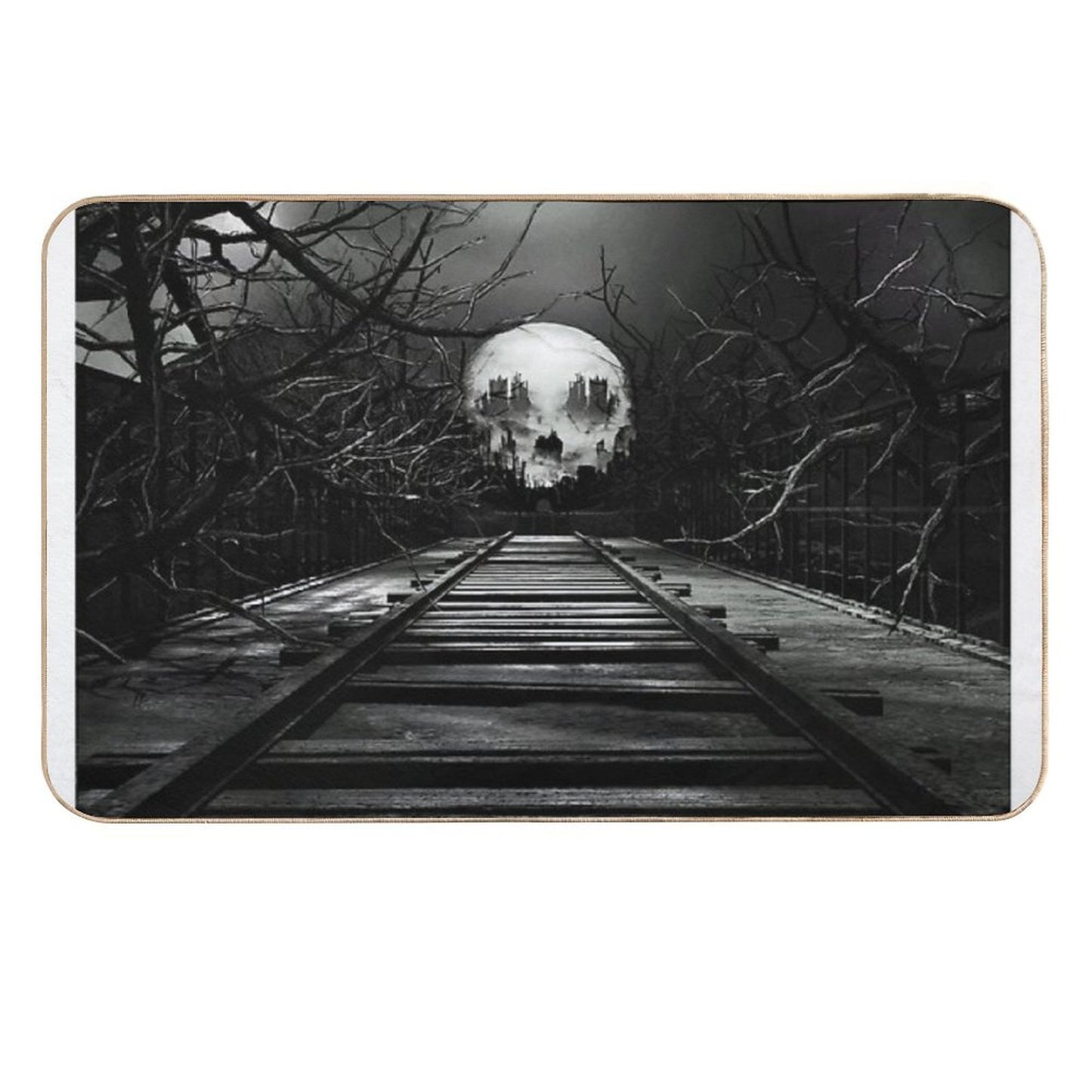 End of The Line  Fade-Resistant Bath Mat