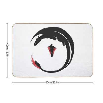 Dragon Rider  Repositionable Bath Mat