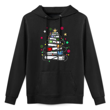 Blood Tube Christmas Tree Phlebotomist Tech Phleb Tech Nurse Customizable Surface Hoodie