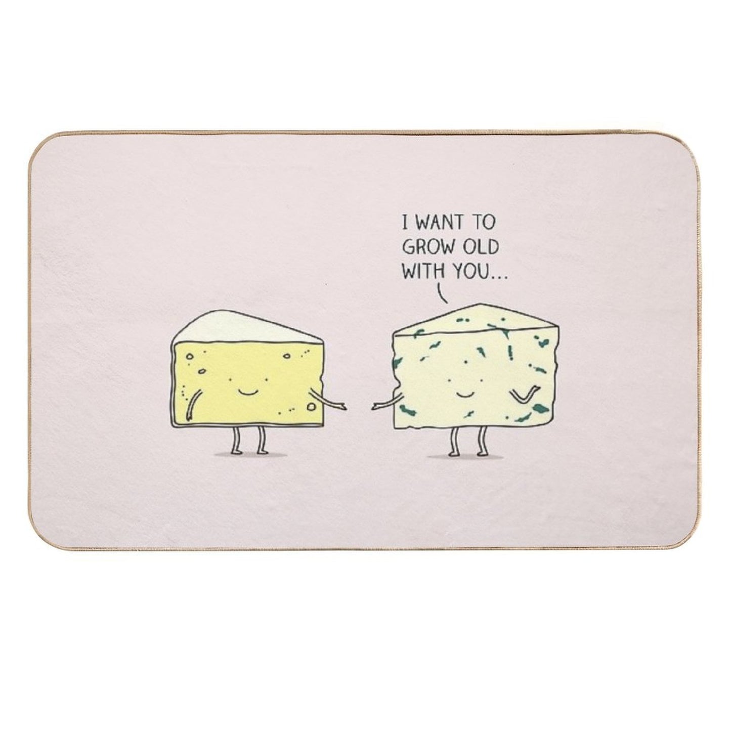 Matured Cheese  Easy Maintenance Bath Mat