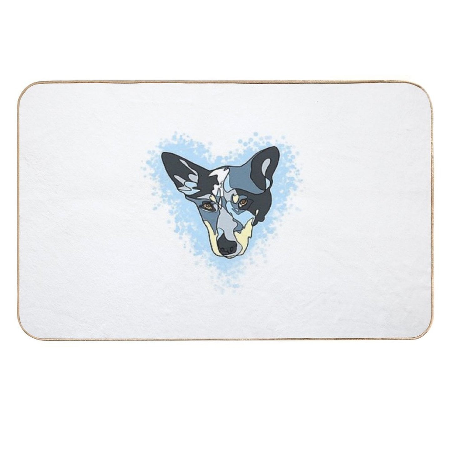 Heeler  Repositionable Bath Mat