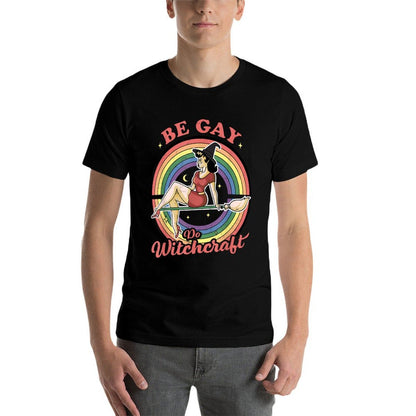 Be Gay Do Witchcraft Gay Lesbian Pagan Pride Witch Halloween  Affordable Price T-Shirt