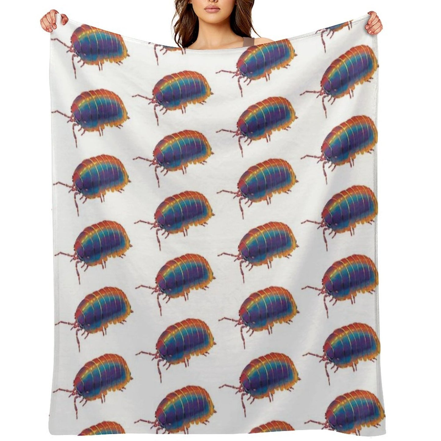 Woodlouse Machine-washable Throw Blanket