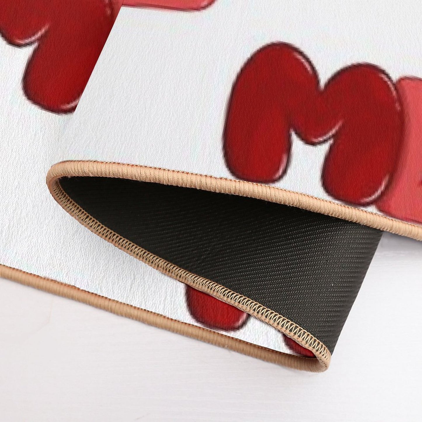 Ml Red  Easy To Clean Bath Mat