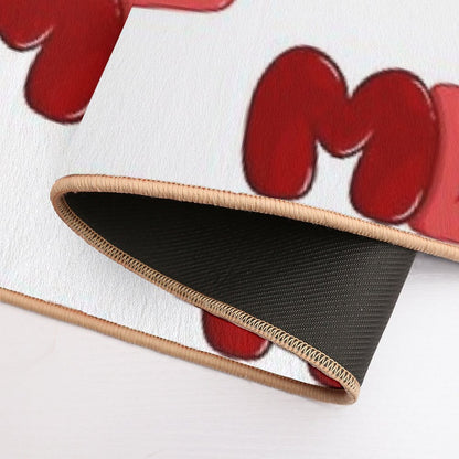 Ml Red  Easy To Clean Bath Mat