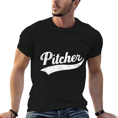 Funny Pitcher Gay Pride  Tagless Design T-Shirt