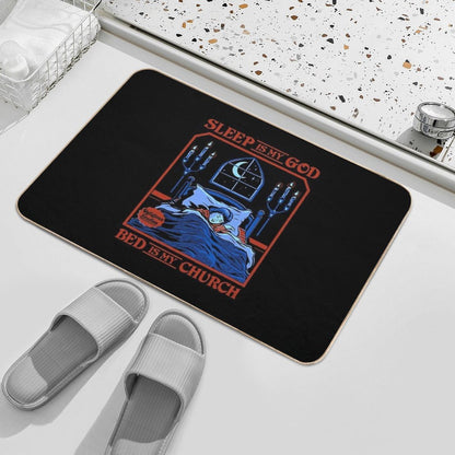 Sleep Is My God  Pet-Safe Bath Mat