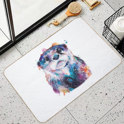 Otter Cute Art  Anti-Trip Bath Mat