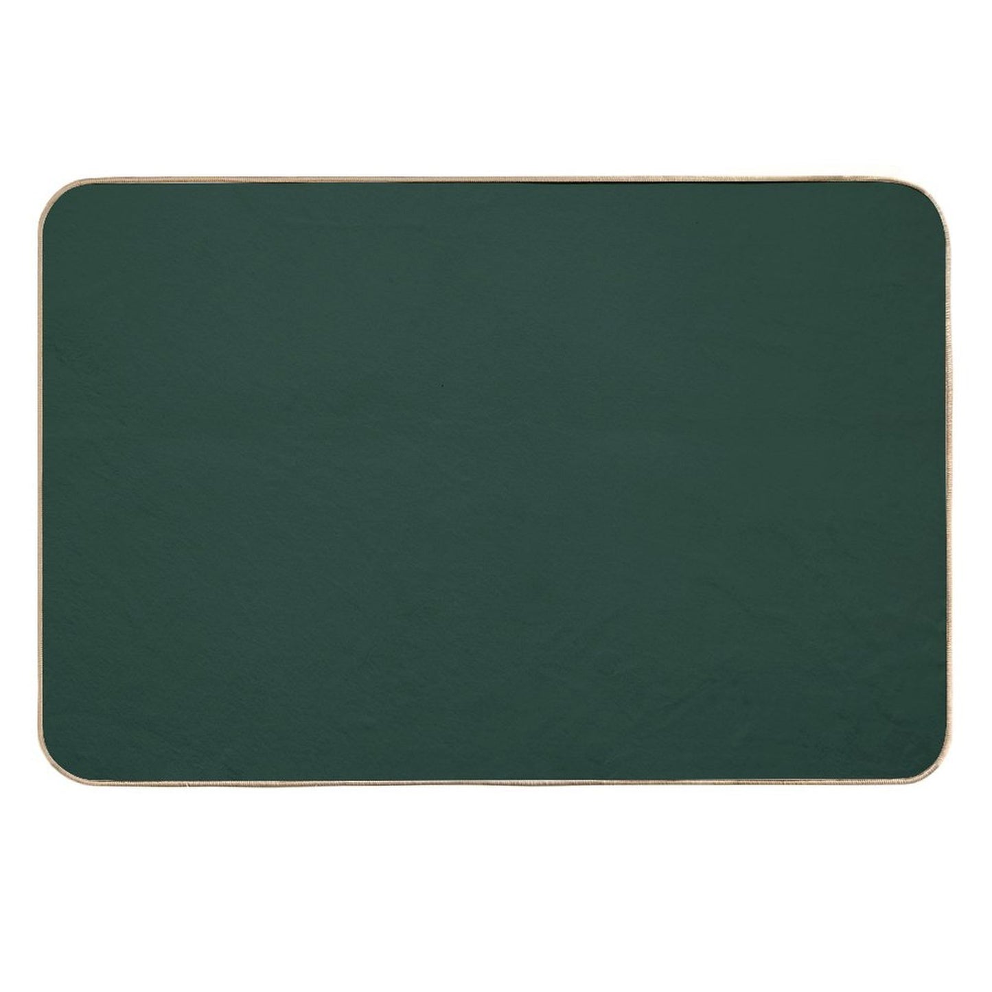 Forest Green Solid Color  Fade-Resistant Bath Mat