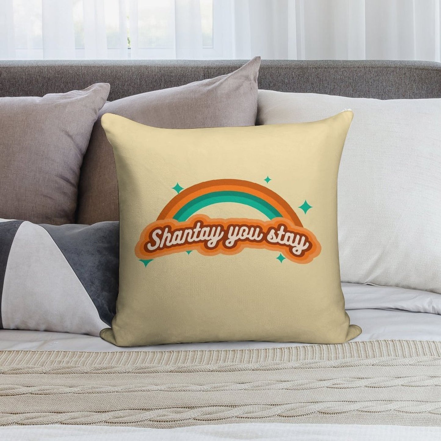 Shantay You Stay - Sparkle Soft Multiple Sizes Throw Pillow
