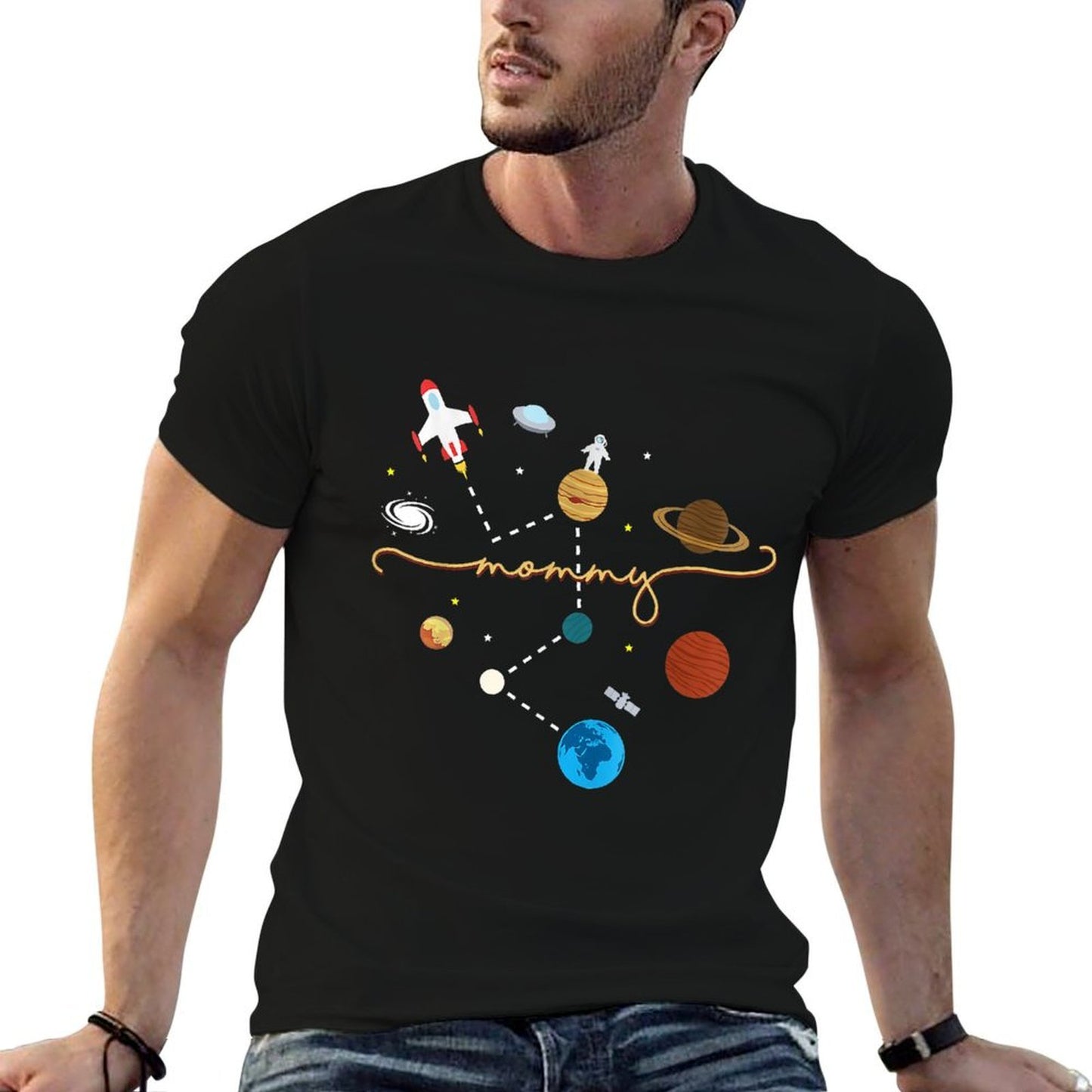 Mom Outer Space Birthday Party  Classic T-Shirt