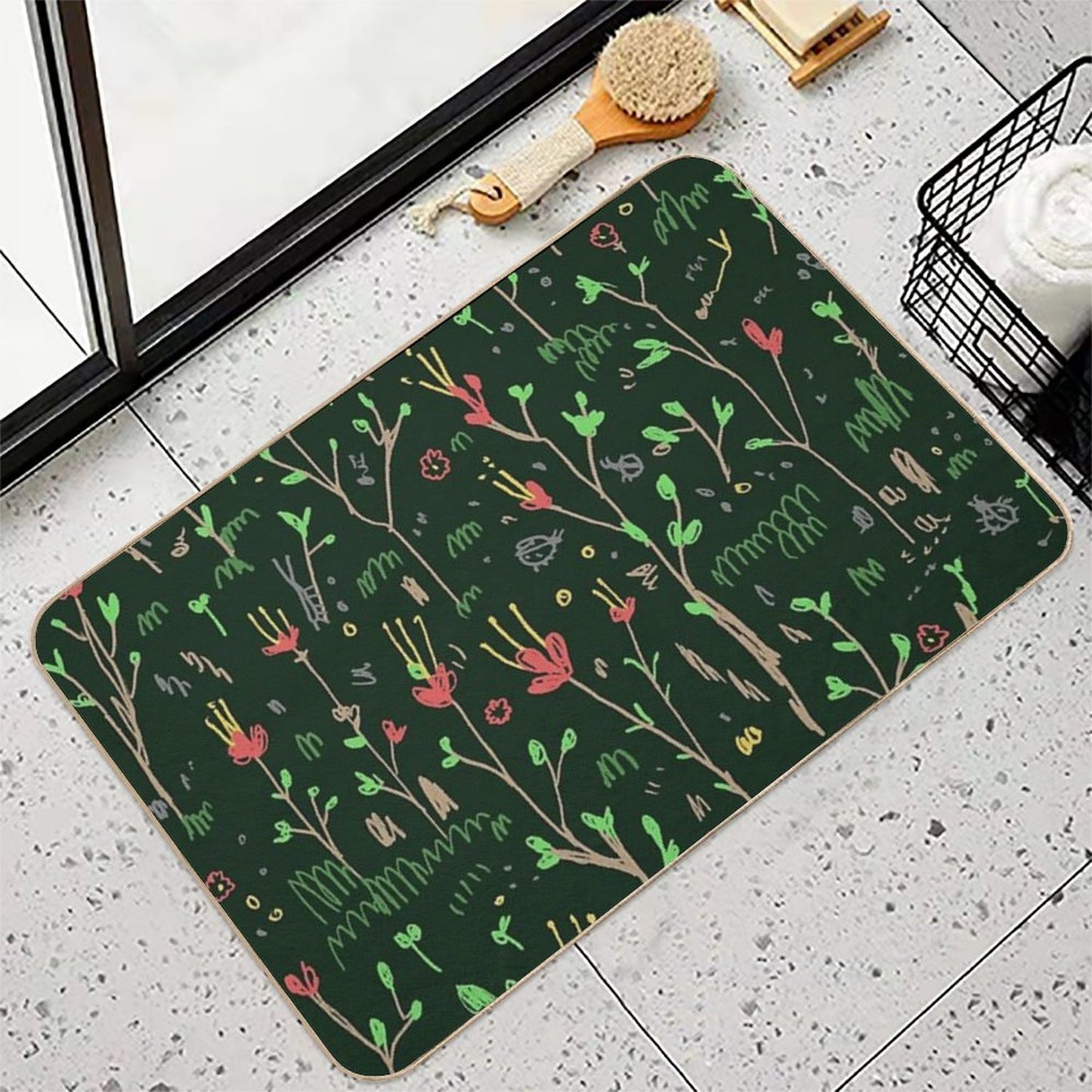 Woodland Floor  Rapid-Drying Bath Mat