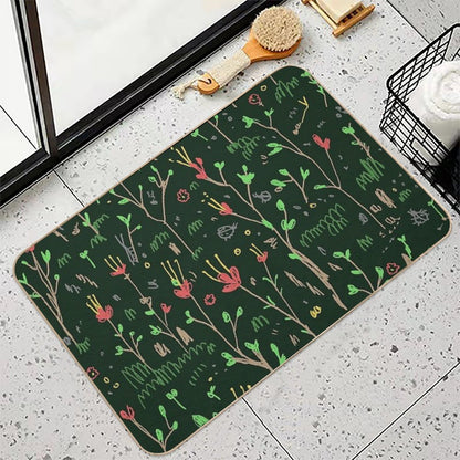 Woodland Floor  Rapid-Drying Bath Mat
