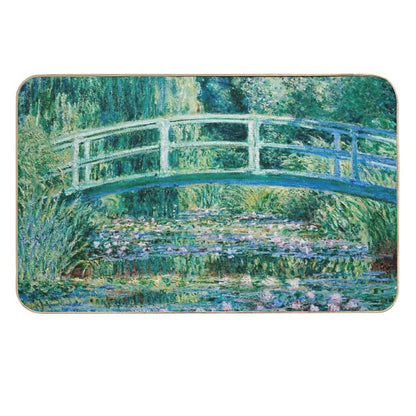 1899-Claude Monet-Water Lilies And Japanese Bridge  Slip-Resistant Bath Mat