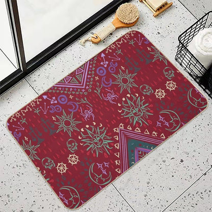 Mollymauk's Coat, Front Panels Durable Bath Mat