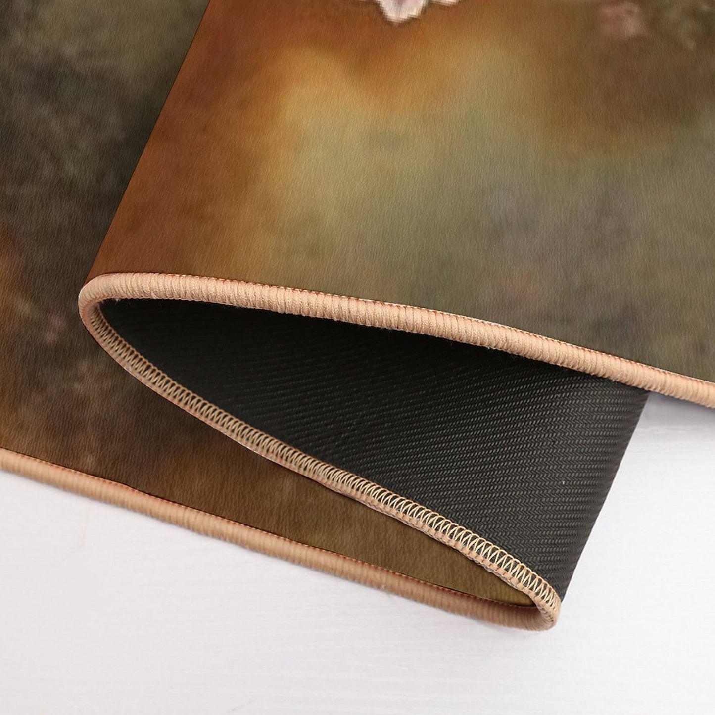 Steampunk Design with Clocks, Gears And Flowers  Odorless Bath Mat