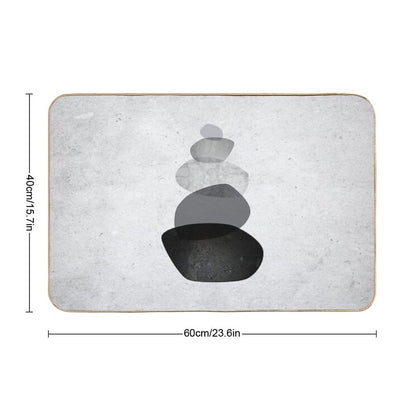 Balancing Stones  Odorless Bath Mat