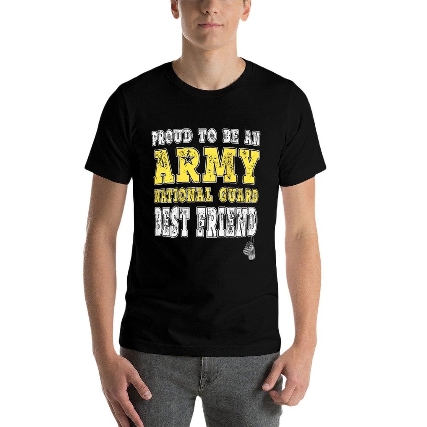 Proud To Be An Army National Guard Best Friend - Military  Lightweight T-Shirt