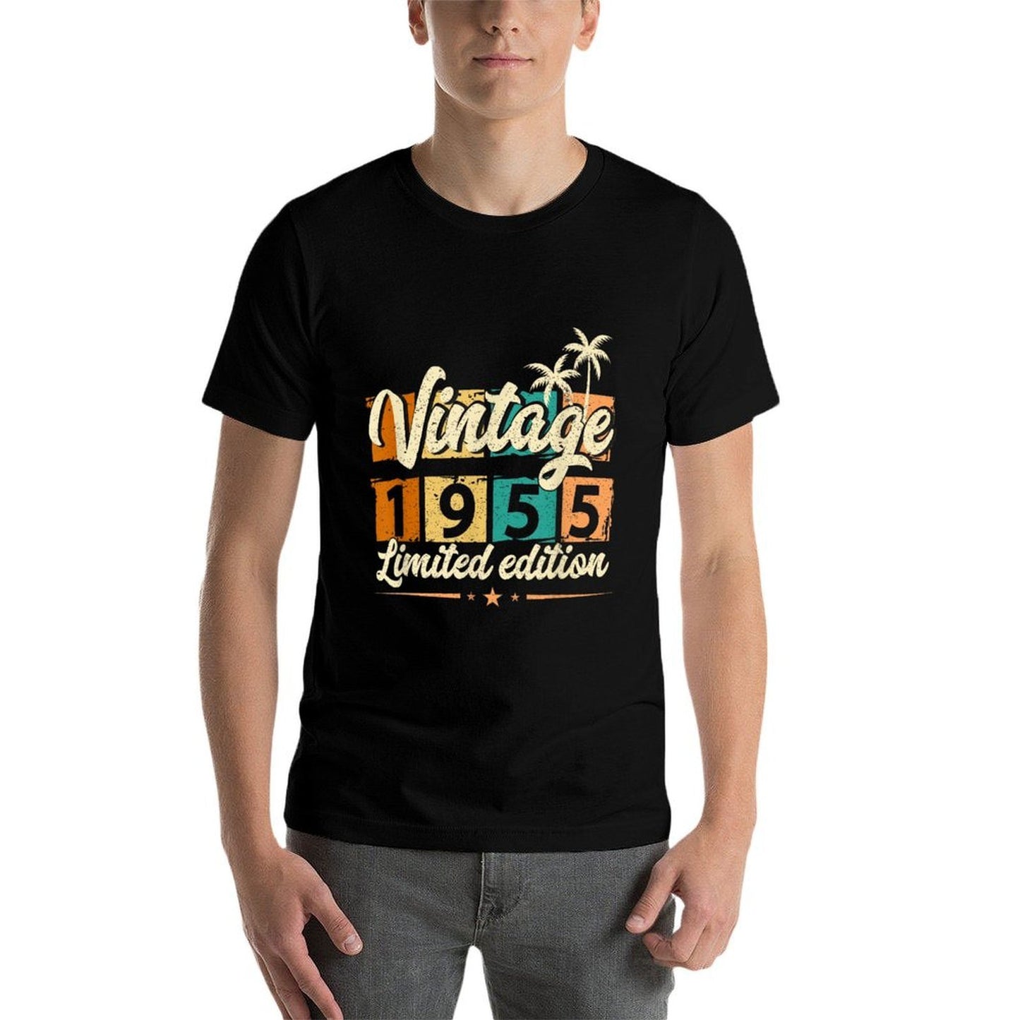 Vintage Born in 1955 Limited Edition Men And Women Birthday Comfortable T-Shirt