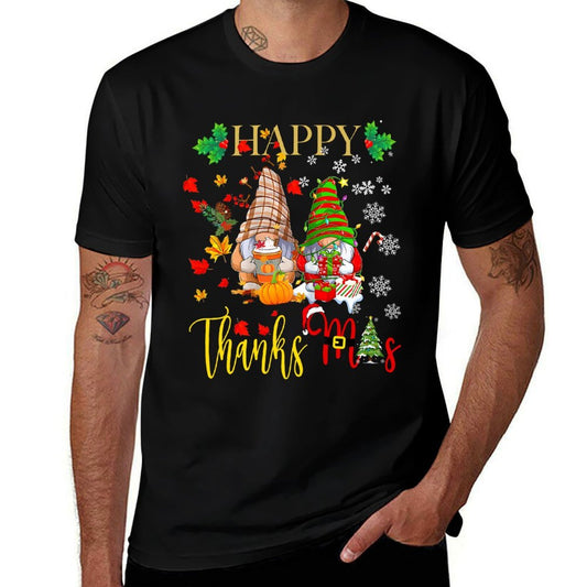 Gnomes Thanksgiving Christmas Happy ThanksMas  Breathable T-Shirt