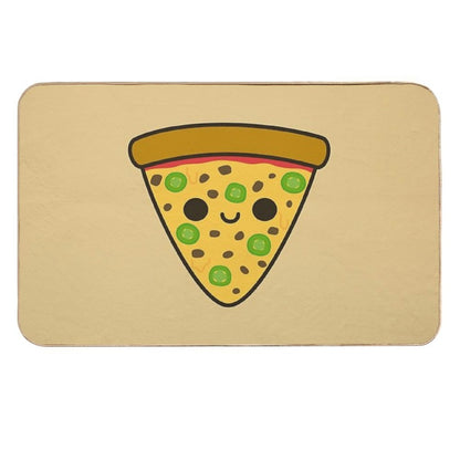 Yummy Spicy Pizza  Easy Maintenance Bath Mat