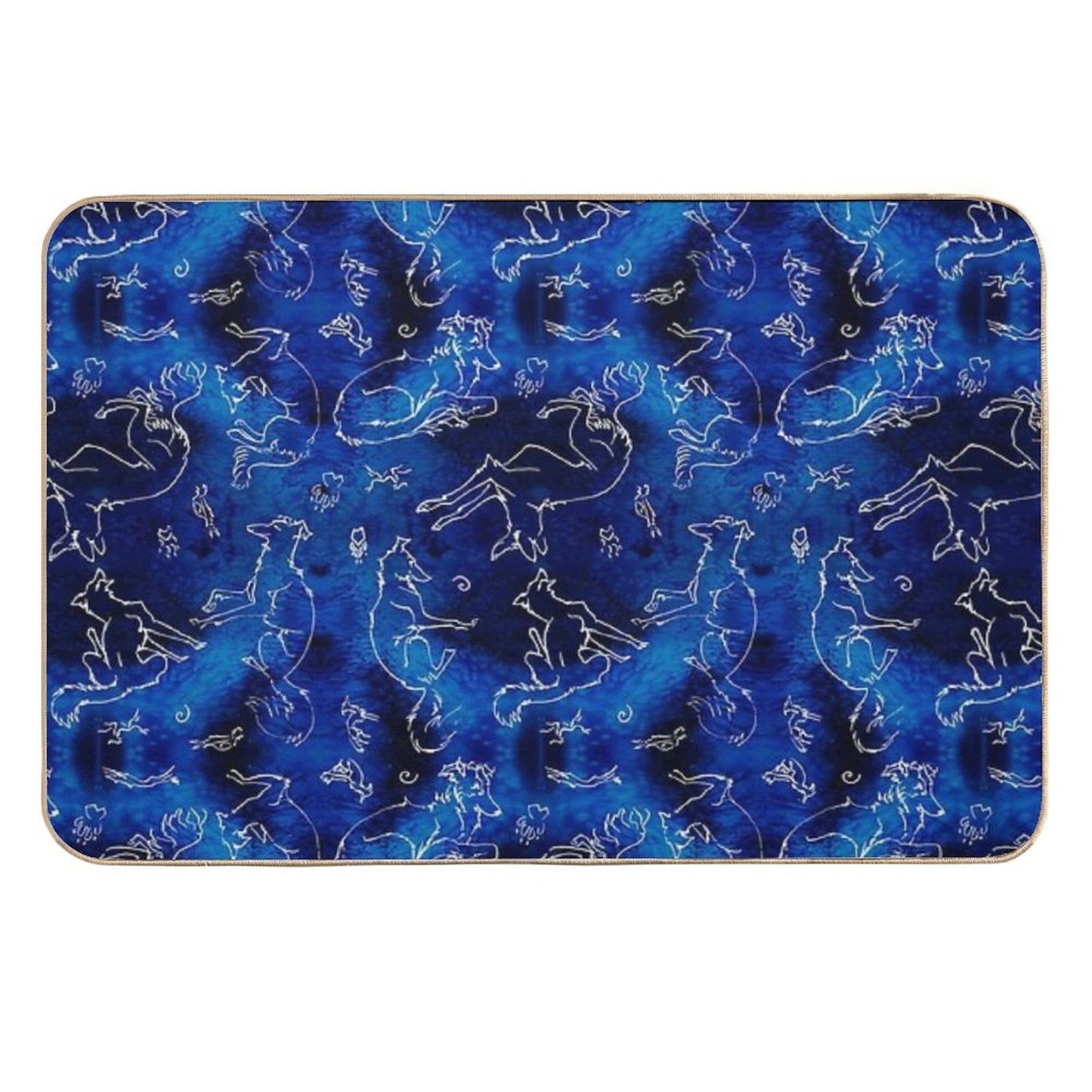 Noodle Doodles - Starry Sky Varient  Fade-Resistant Bath Mat