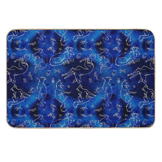 Noodle Doodles - Starry Sky Varient  Fade-Resistant Bath Mat