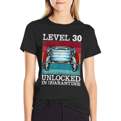Level 30 Unlocked In Quarantine Video Gamers 30th Birthday  Vintage-inspired T-Shirt